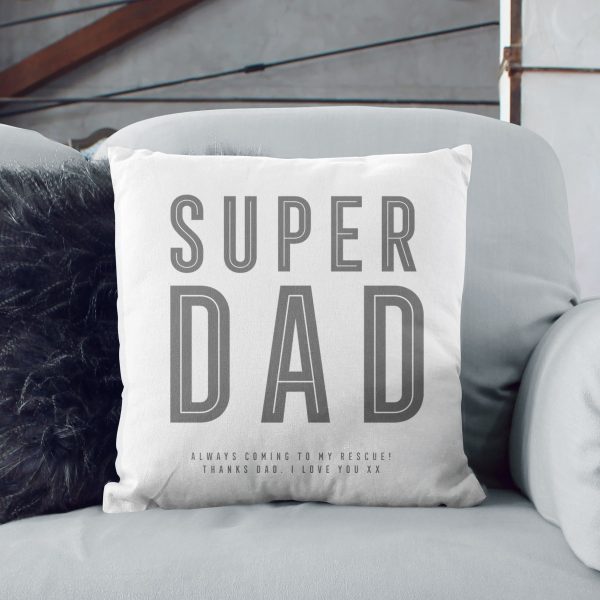 Personalised Father's Day 'Spot' Cushion - Various Colours