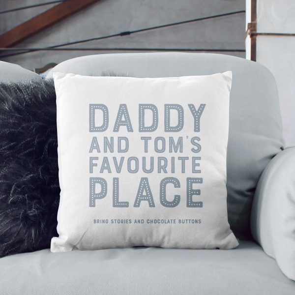 Personalised Father's Day 'Spot' Cushion - Various Colours