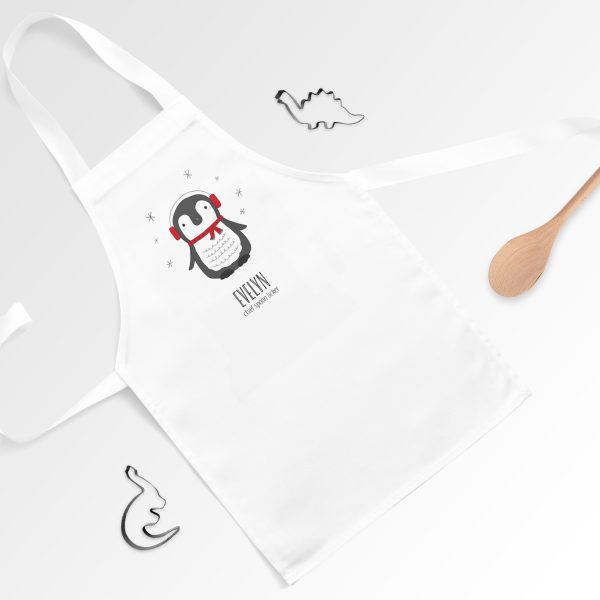 personalised-penguin-childrens-apron