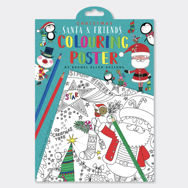 santa-and-friends-colouring-poster-2