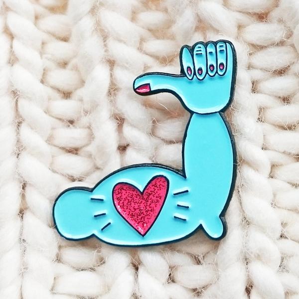 New In Stay Strong Encouragement Enamel Pin — Not Another Bunch Of Flowers