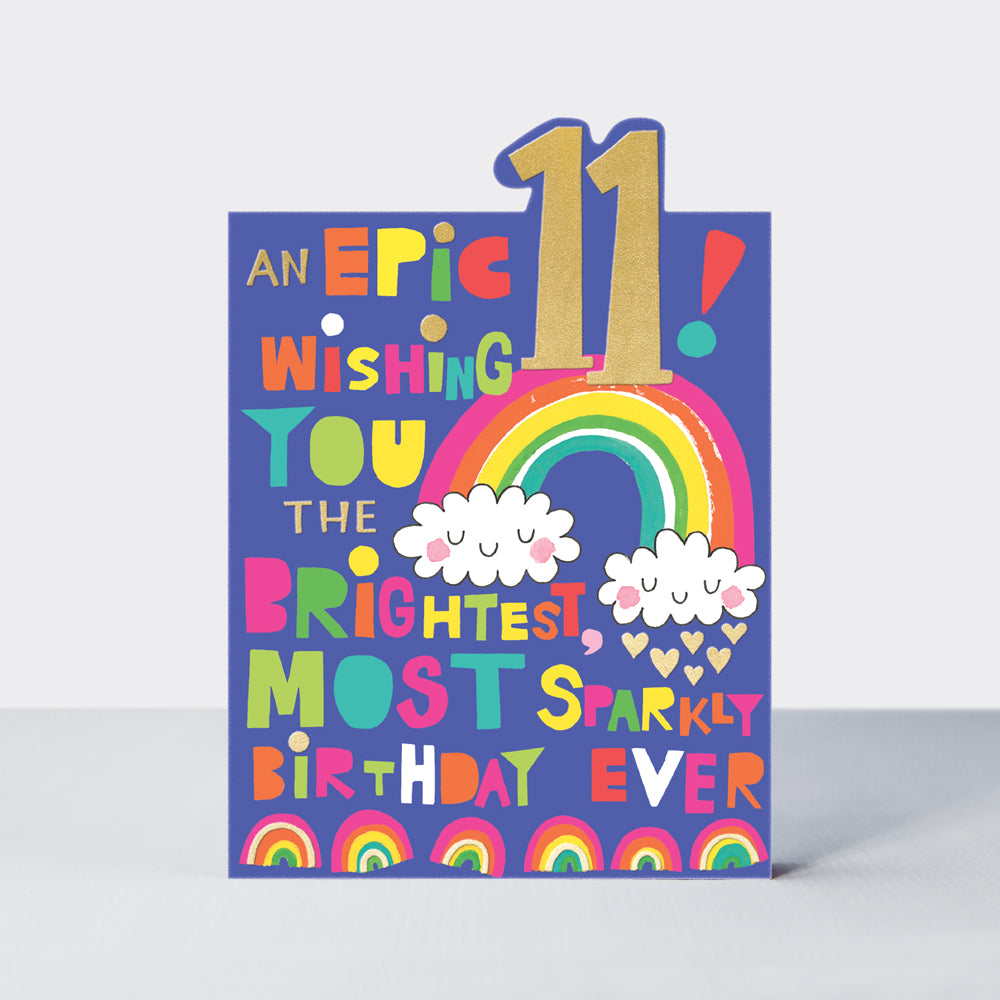 Girls Epic 11th Birthday Card — Not Another Bunch Of Flowers