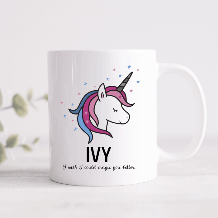 Magical Unicorn Personalised Thank You Mug